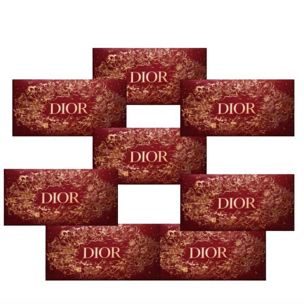Dior Chinese Lunar New Year 2023 Set of 8 Lucky Money Red Envelopes NEW SEALED